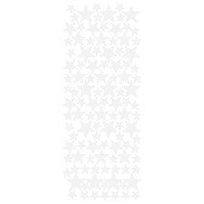 Calcomanías adhesivas de pared de estrellas extraíbles de cinco puntas para decoración de paredes del hogar (blanco)