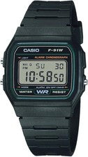 NUEVO CASIO EN CAJA Estándar F-91W-3DG Línea Verde Para Hombre