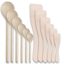 Holzkochlöffel Pfannenwender Kochlöffel 20 28 40 50 60 70 80 90 100 35 32 25cm