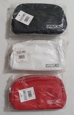 Paquete de 3 nuevas riñoneras CULTURE de nailon 2 bolsillos con cremallera correa con hebilla precio de venta sugerido p
