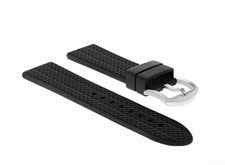 CORREA RELOJ BUZO GOMA SILICONA 22MM PARA RELOJ TISSOT PRC200 1853 NEGRO