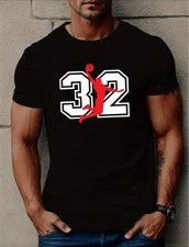 Camiseta Para Hombre Elegante Vibrante Fútbol Baloncesto Estilo Suave Moda Deporte