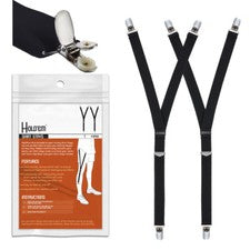 Camisa Hold’Em Para Hombres Estilo Y Tirantes Ajustables Resistente 3 Clips