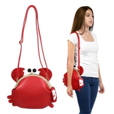 1 pieza Bolso sin asas Bolso de hombro Elegante Bandolera Moda PU Cangrejo