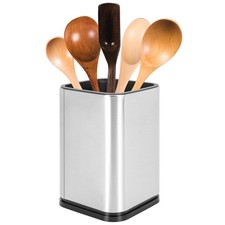 1X (Soporte para utensilios de cocina de acero inoxidable, almacenamiento de cubiertos de cocina, utensilio9266