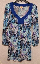 Nuevo con etiquetas Vestido para mujer Laundry By Design informal calce y acampanado multicolor talla 8