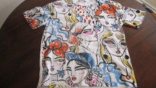 Zapa Mujer Camiseta Nueva Sin Etiquetas Pequeña Moda Mujer Gráfico Blanco