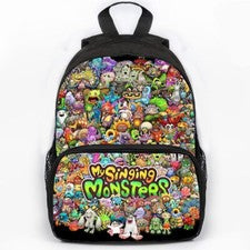 My-Ing-Monstruos Mochila Impermeable Mochila Escolar Bolsa de Viaje Mochila Deportiva