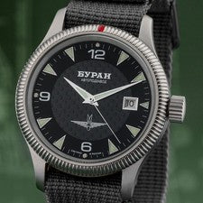 BURAN automático 2824-2 reloj de cuerda de rotor central ruso reloj de aviador