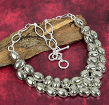 Collar de piedras preciosas de pirita apache dorada 925 hecho a mano para mujer joyería