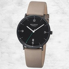 Regent Reloj De Cuero Para Hombre Con Correa De Cuero Marrón URF1532
