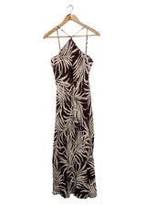 Vestido de verano Imperial viscosa mezcla de estampados negro blanco talla 36 elegante