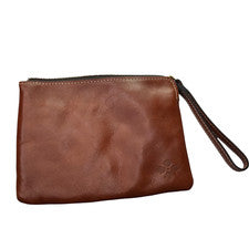 Patricia Nash Cuero Muñequera Cartera Bolso Pequeño Cartera con Correa para Muñeca, Marrón