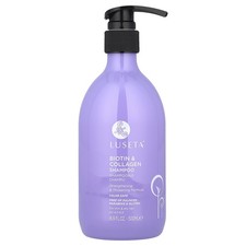 Champú de biotina y colágeno, para cabello fino y seco, 16,9 fl oz (500 ml)