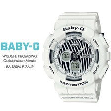 CASIO Baby-G BA-120WLP-7AJR Wildlife Promising Zebra Watch Japón Nuevo