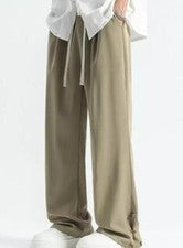 Hombre Verano Informal Delgado Moda Color Sólido Secado Rápido Pantalón Recto