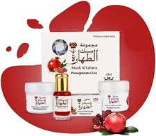 CAJA Musk Al Tahara Set granada de Hamil Al Musk (aceite + polvo + jabón + crema)