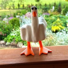 Estatuilla de pato patio arte decoración del hogar pato resina pato estatuilla adorno pequeño