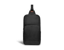 CHAMPS Ónix Guijarro Cuero Mujer Hombre Mediano Bandolera Bolso -Negro~