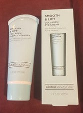 Global Beauty Care Smooth & Lift Collagen Duo — Limpiador facial + crema para ojos