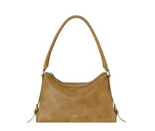 Bolso Mushy STAND OIL Camel Suave Estilo Nubuck Para Mujer Hombro Hobo Bolso Diario