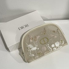 Bolsa de Belleza DIOR Bordada Mariposas Libélulas Bolsa de Maquillaje Limitada Regalo