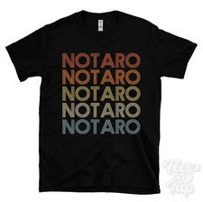CAMISETA ESTILO RETRO REPETIDA NOTA Hombre y Mujer Novedad Genial Nombre Regalo