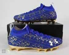 Botines Under Armour Spotlight Lux Gamuza 2.0 Azul Dorado Talla 11-12 (3024251-402)