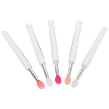 Cepillo de máscara de labios de silicona de 5 piezas herramientas de belleza para aplicador de brillo de labios