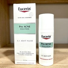 Eucerin Pro solución para el acné A.I. Cuidado facial de la piel Matt Fluid 50 ml espinilla papila