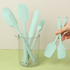Juego de espátulas de silicona ayudantes de cocina fáciles de limpiar precisión hornear antiadherente