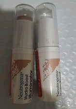 2 X NUEVO Neutrogena Hydro Boost ILUMINATOR STICK Iluminador ORO ROSA #20 Ver.
