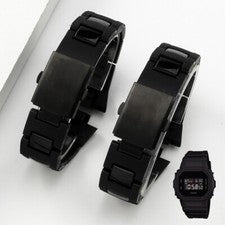 Correa de reloj de plástico negro premium para Casio DW6900/DW9600/GW-M5610/DW5600