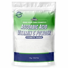 Ácido ascórbico vitamina C en polvo grado cosmético hágalo usted mismo ingrediente para el cuidado de la piel 1 kg/2 kg