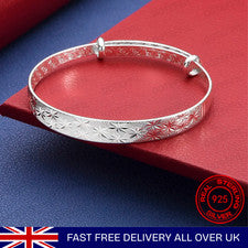 Brazalete Brazalete Estrella Plata Esterlina 925 Mujer Fiesta Romántica Boda Joyería