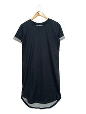 JDY Sommerkleid Damen Kurzarm Kleid Schwarz Baumwolle Größe 34 Casual