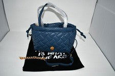 Bolso de Mano Kurt Geiger London PEQUEÑO Kensington Cuerda en Azul #4376389109 Nuevo con Etiquetas