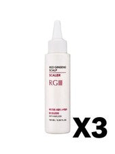 3x Escalador de cuero cabelludo con ginseng rojo RGIII 100 ml | Cuidado coreano para la pérdida del cabello y exfoliante