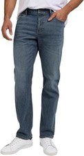 Pantalones de mezclilla IZOD para hombre calce recto elásticos estilo 5 bolsillos, azules, talla 40X32