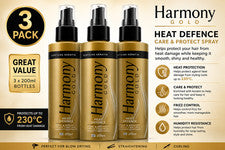 3x Harmony Gold Cuidado y Protección del Cabello Spray Defensa del Calor 200 ml