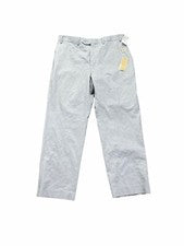 Pantalón Michael Kors Plisado Talla 36X29 Hombre Beige Piedra Todo Algodón Nuevo con Etiquetas-B006