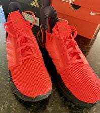 Tenis para hombre Adidas UltraBOOST 19 rojo solar Primeknit 360 rojo negro G27131 2019