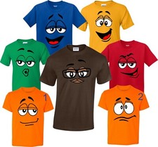 Camisetas M and M Halloween Faces Caramelo Cumpleaños Navidad Familia