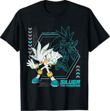 Camiseta gráfica Sonic the Hedgehog Silver Future Force Psychic Power