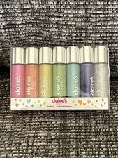 Paquete de 7 brillos de labios Claire's Club Girls melocotón 2,6 ml cada uno nuevo sellado