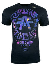 Camiseta para hombre AMERICAN FIGHTER SILVER LAKE GALAXY *