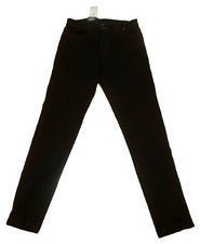 Pantalones de Trabajo Hurley Para Hombre Talla 30 Negros Elastizados Calce Ajustado 14.5" Pierna Abierta Nuevos 041