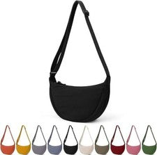 Moda Media Luna Bandolera Riñonera Albóndigas Correa Ajustable Bandolera Bolso
