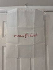 Bolsa antipolvo Ivanka Trump almacenamiento y viaje tela blanca cordón 18 X 21 nueva sin etiquetas