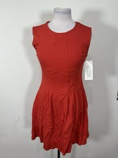 Vestido Press para mujer color rojo sin mangas talla S
